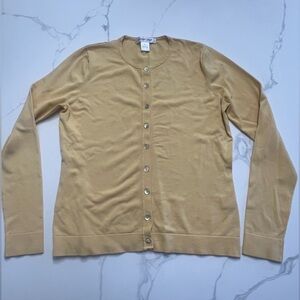 August Silk Women's Button-Up Cardigan - Tan